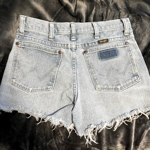 Wrangler cut-offs. Size 29, fit like 26/27